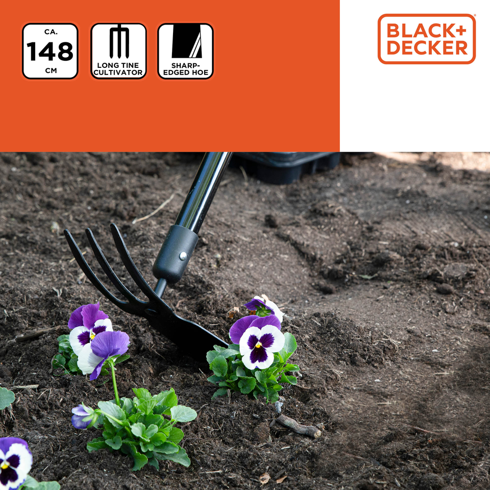 BLACK+DECKER Cultivator met Schoffel - maximondo