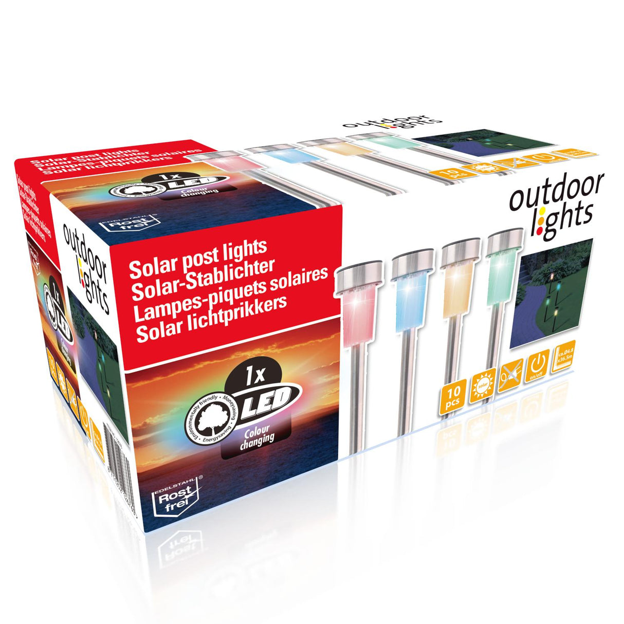 Outdoor Lights solar stekers - maximondo