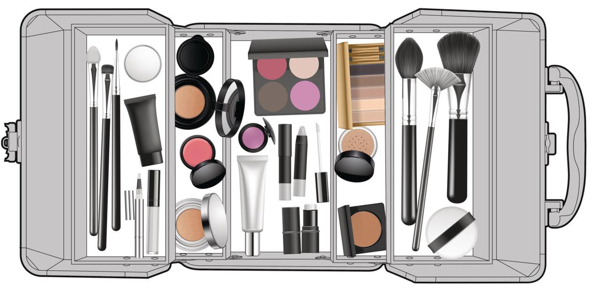 Touch of Beauty Make Up Koffer Zilver - maximondo