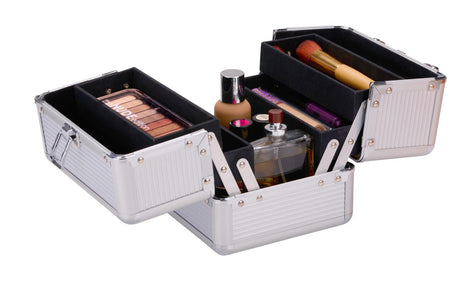 Touch of Beauty Make Up Koffer Zilver - maximondo