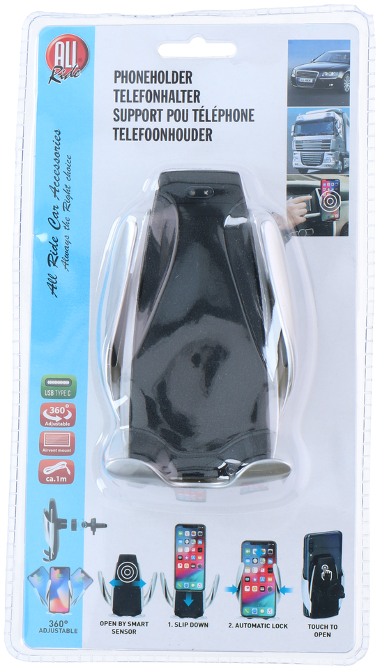 All Ride Telefoonhouder en Qi Lader - maximondo