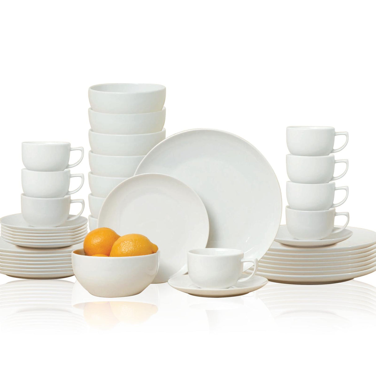 Serviesset 8 Persoons Wit - maximondo