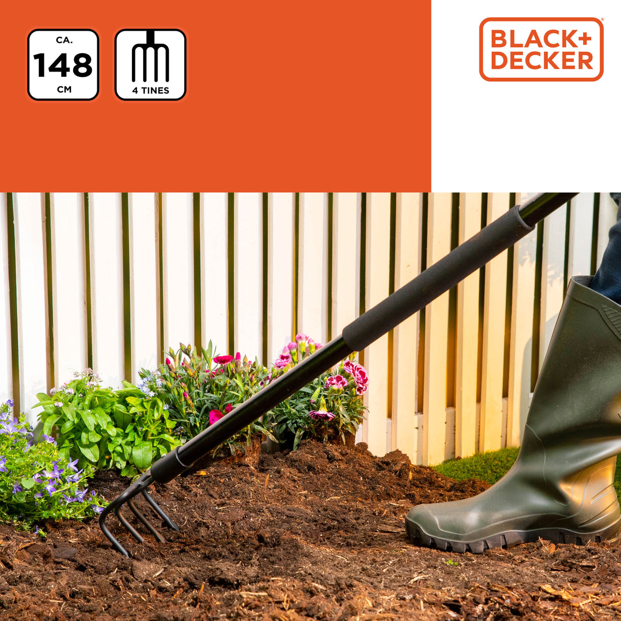 BLACK+DECKER Tuinhark 4Tands - maximondo