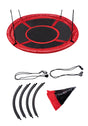 Nestschommel Ø110cm - Zwart/Rood - maximondo