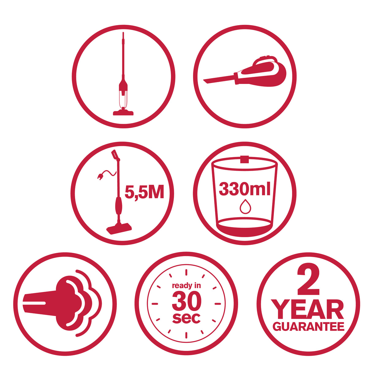 Dirt Devil DD7004 Stoomreiniger - 1300 W - maximondo