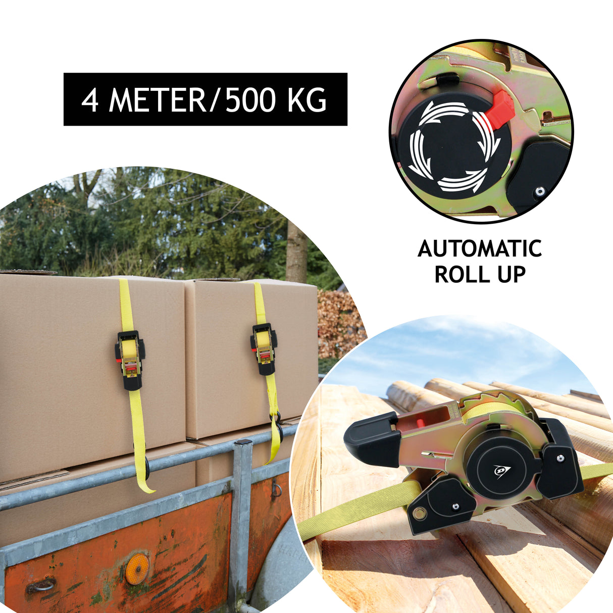 Dunlop Sjorband 4m 500KG - maximondo