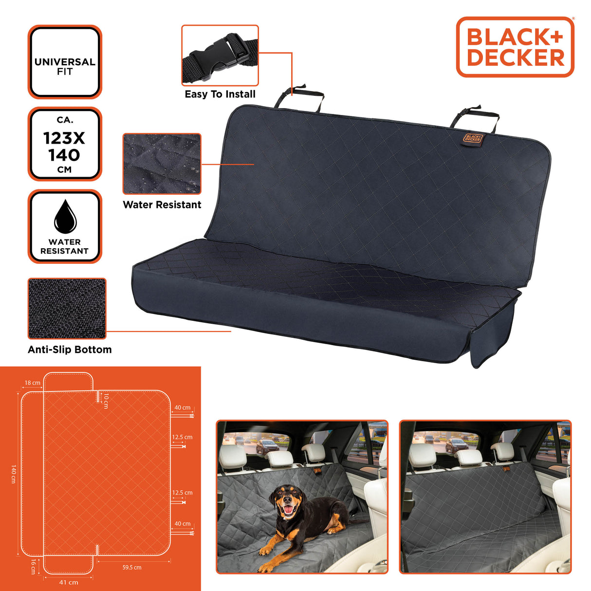 BLACK+DECKER AutoAchterbankhoes - maximondo