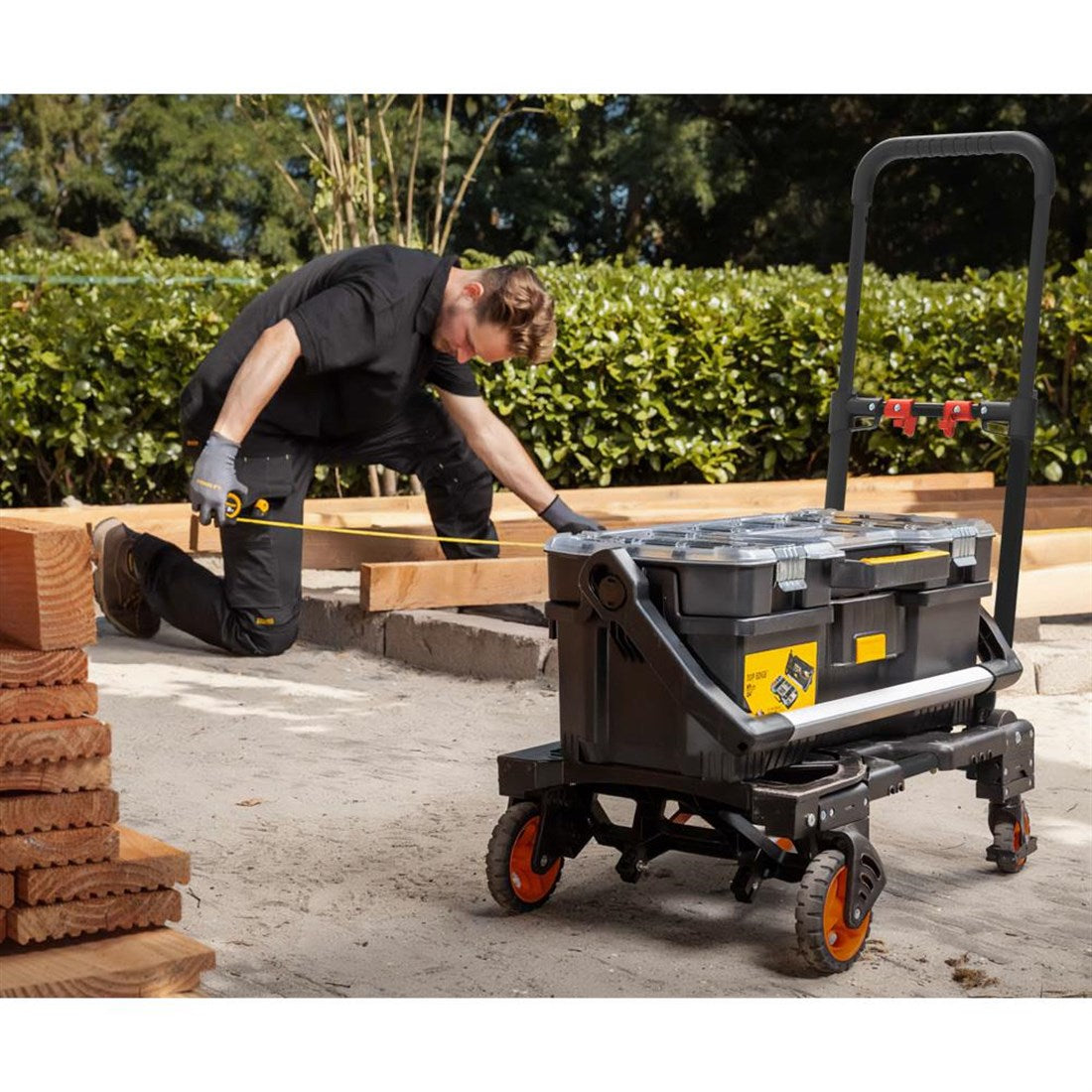 BLACK+DECKER steekwagen en plateauwagen 2-in-1 55kg - maximondo