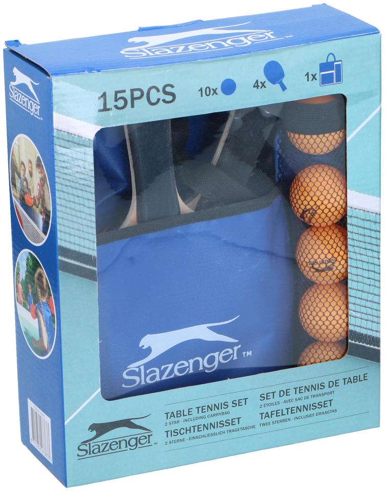 Slazenger Tafeltennis Set 15 Stuks - maximondo
