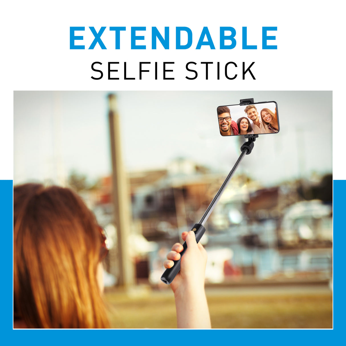 Grundig Selfie Stick & Statief, 120° - maximondo