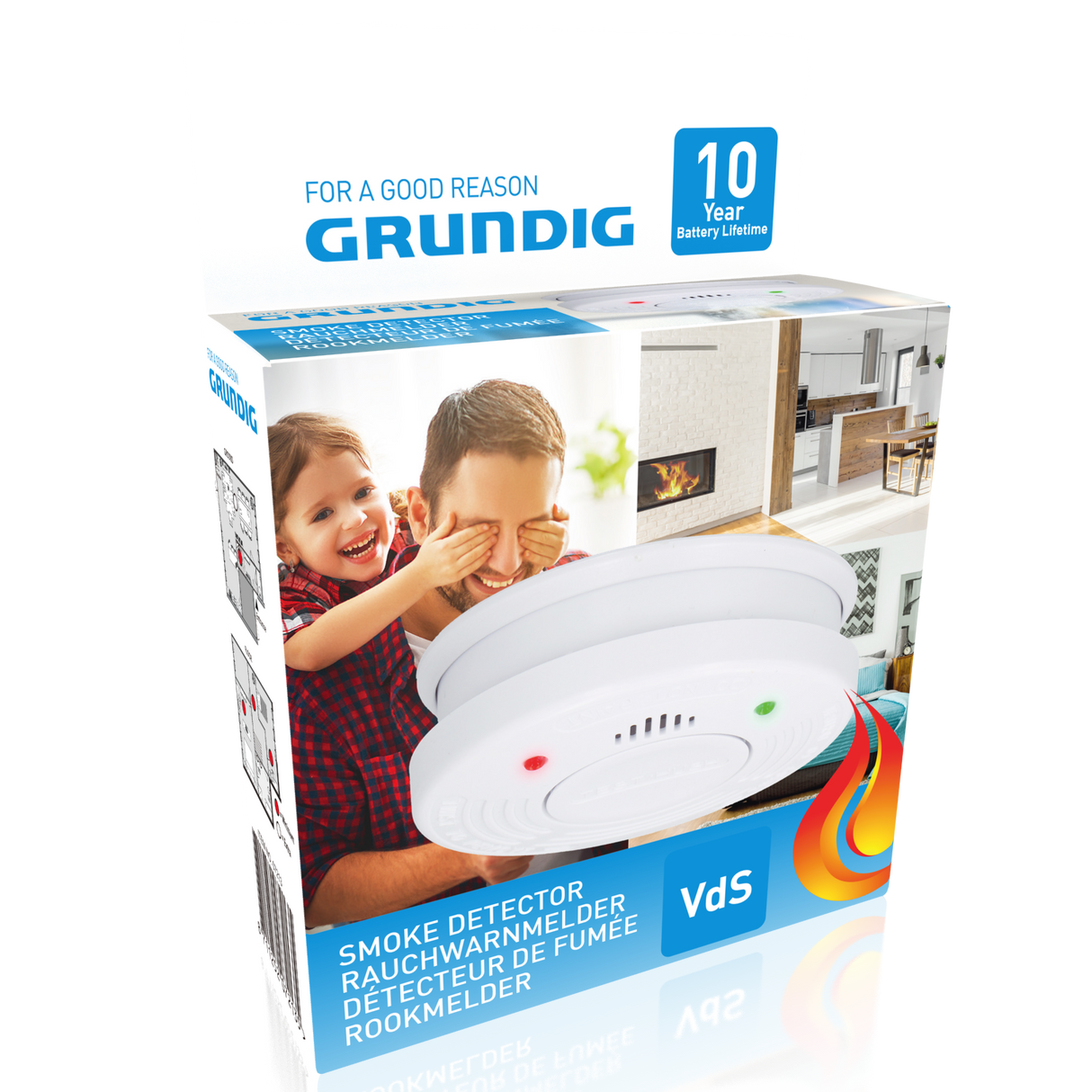 Grundig Rookmelder, 10 Jaar Batterij - maximondo