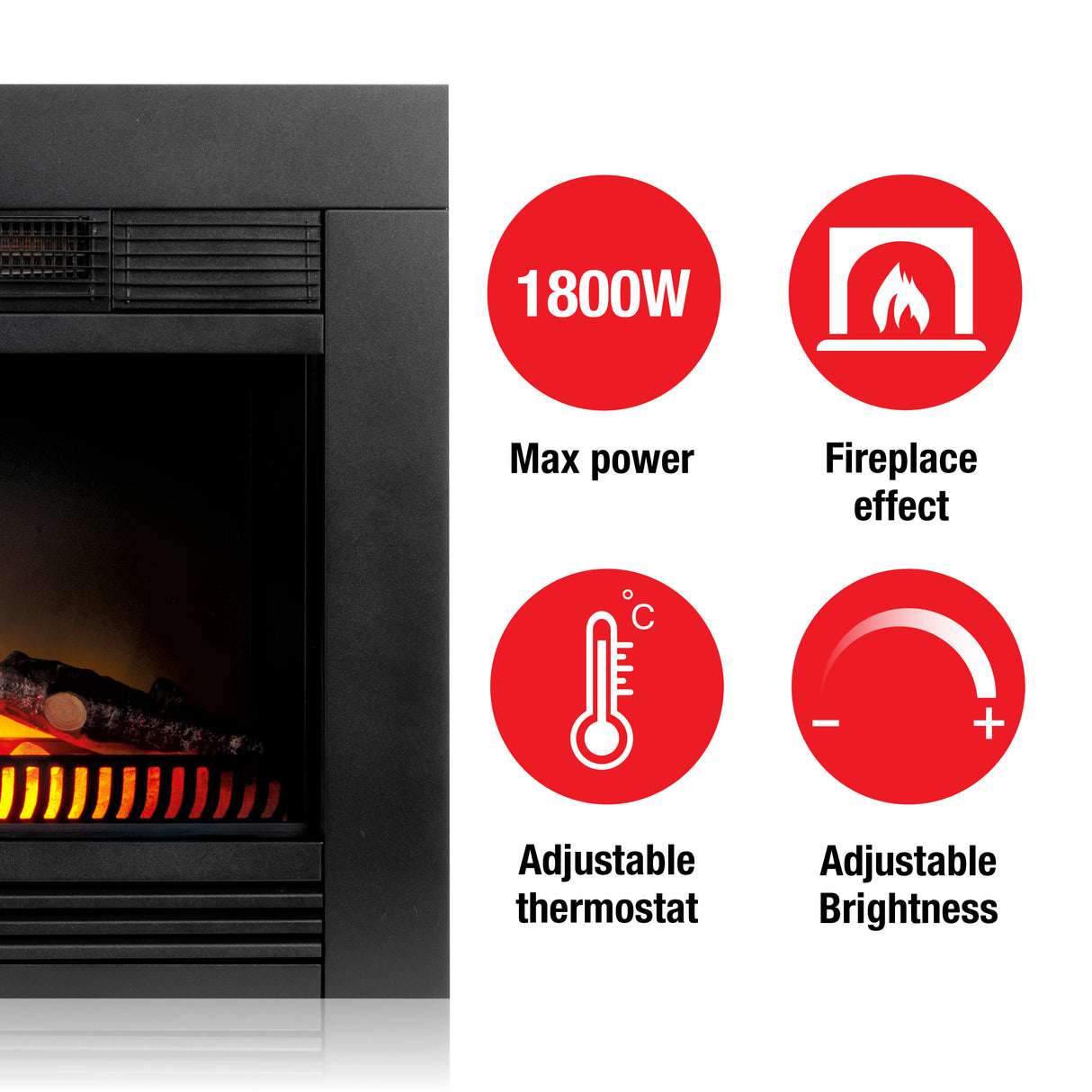 Classic Fire Haard Chicago - 1800W - maximondo