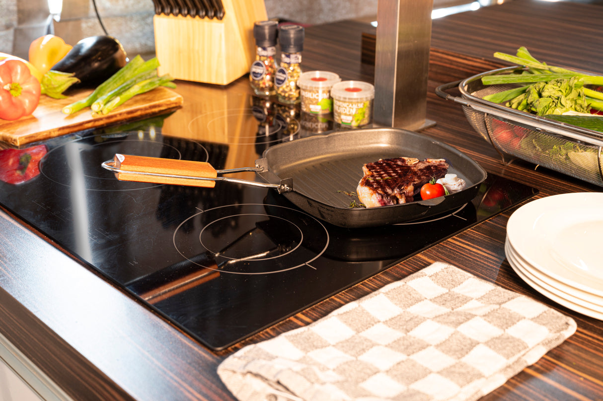 alpina grillpan - Inklapbaar - Anti-aanbaklaag -24x24cm - maximondo