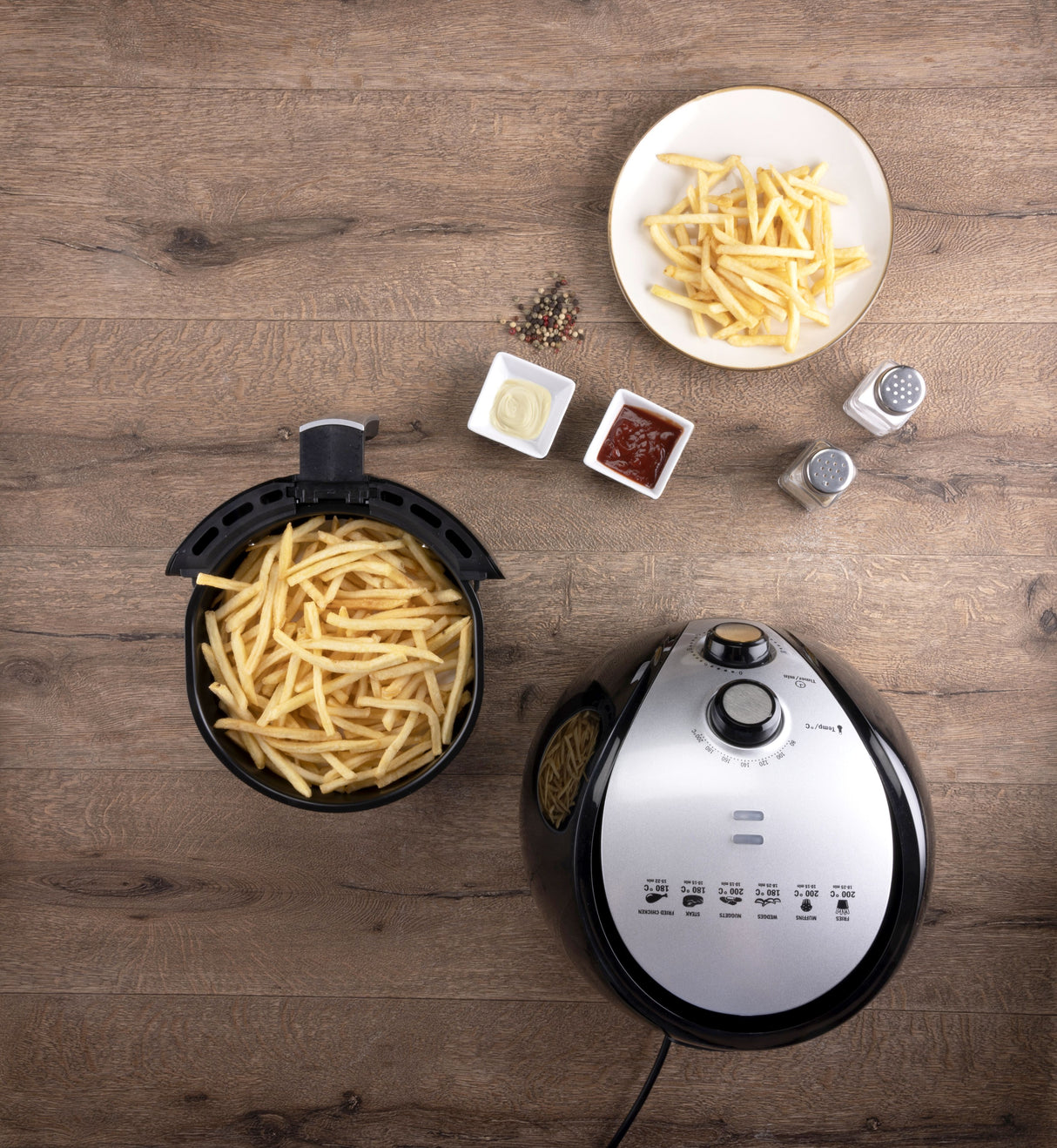 alpina Airfryer XL, 3,2L Zwart - maximondo
