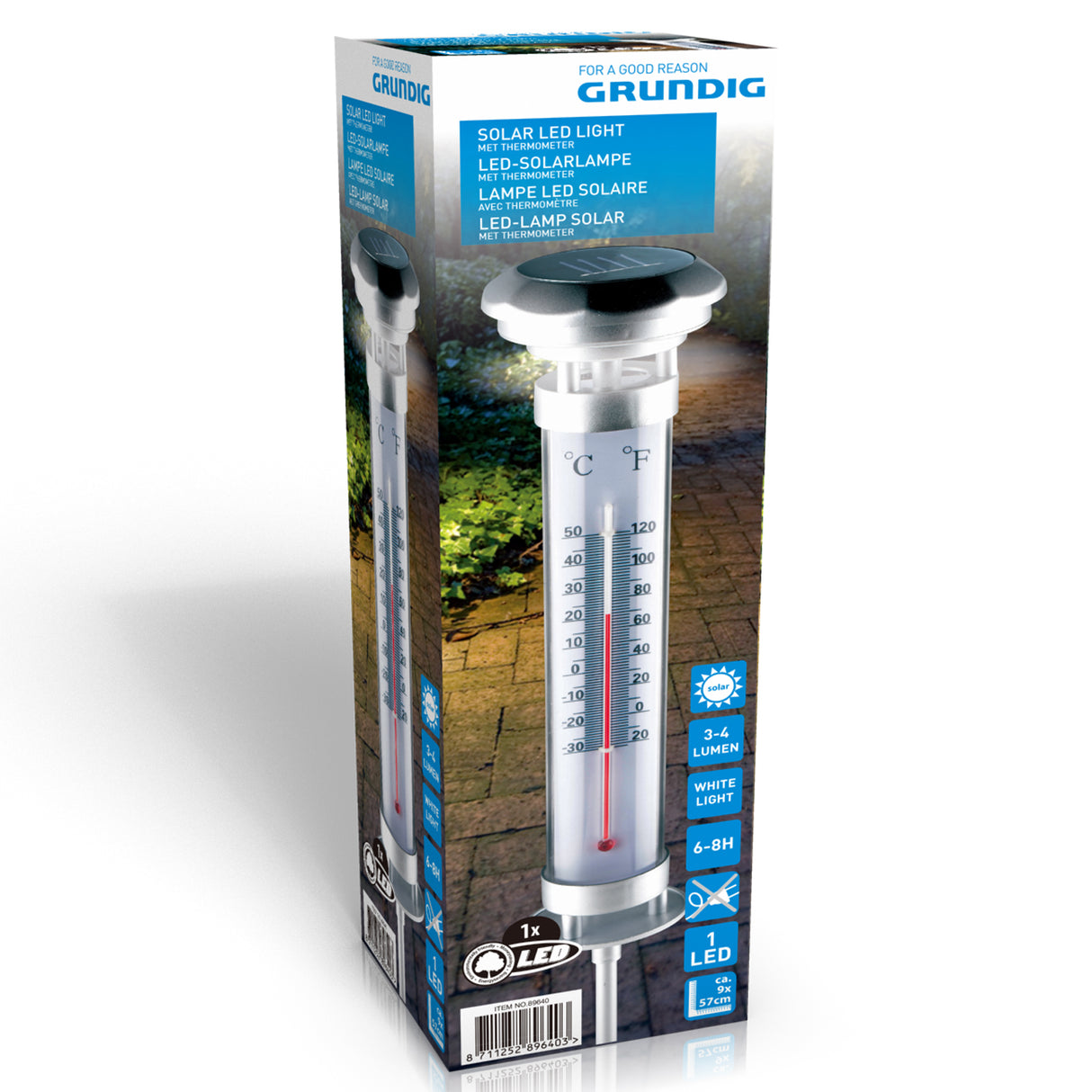 Grundig tuinlampthermometer