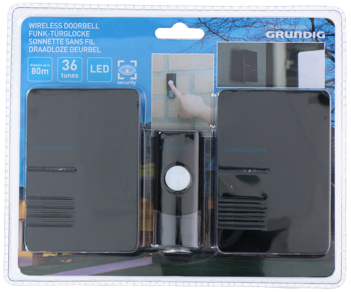 Grundig Deurbelset zwart - maximondo