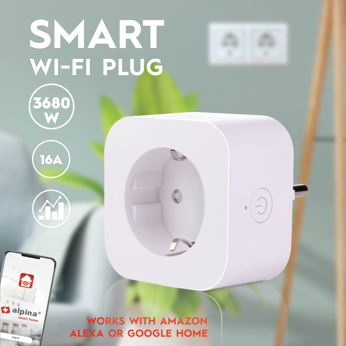 alpina Smart Plug 16A Wifi - maximondo