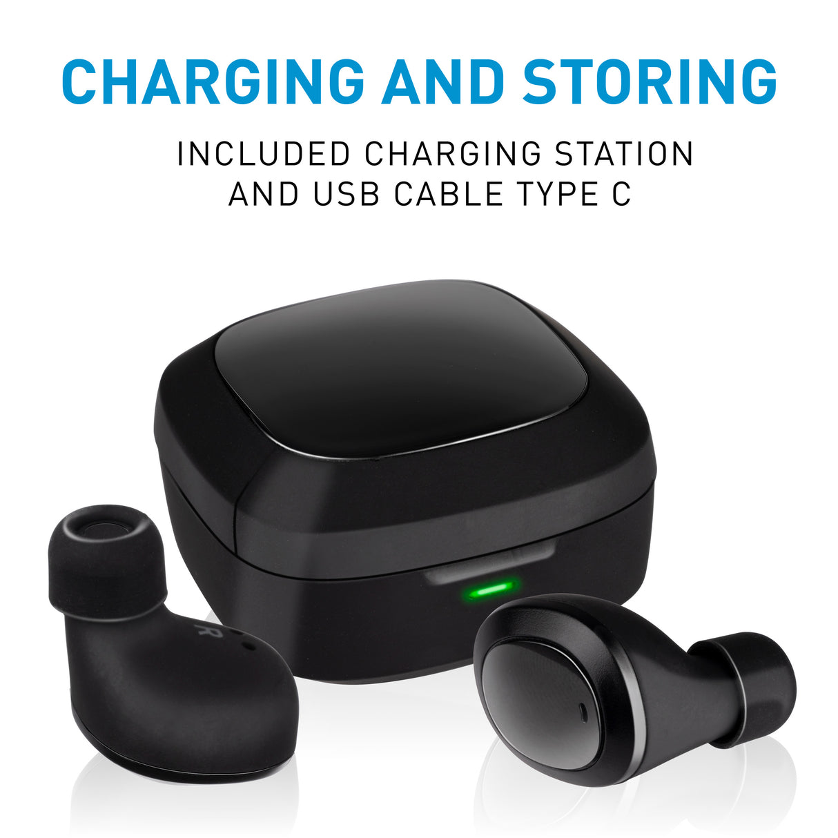 Grundig Oortjes Bluetooth Zwart - maximondo