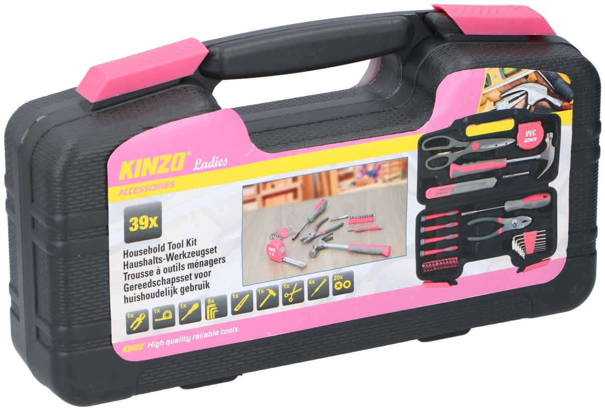 Gereedschapsset Pink 39 Stuks - maximondo