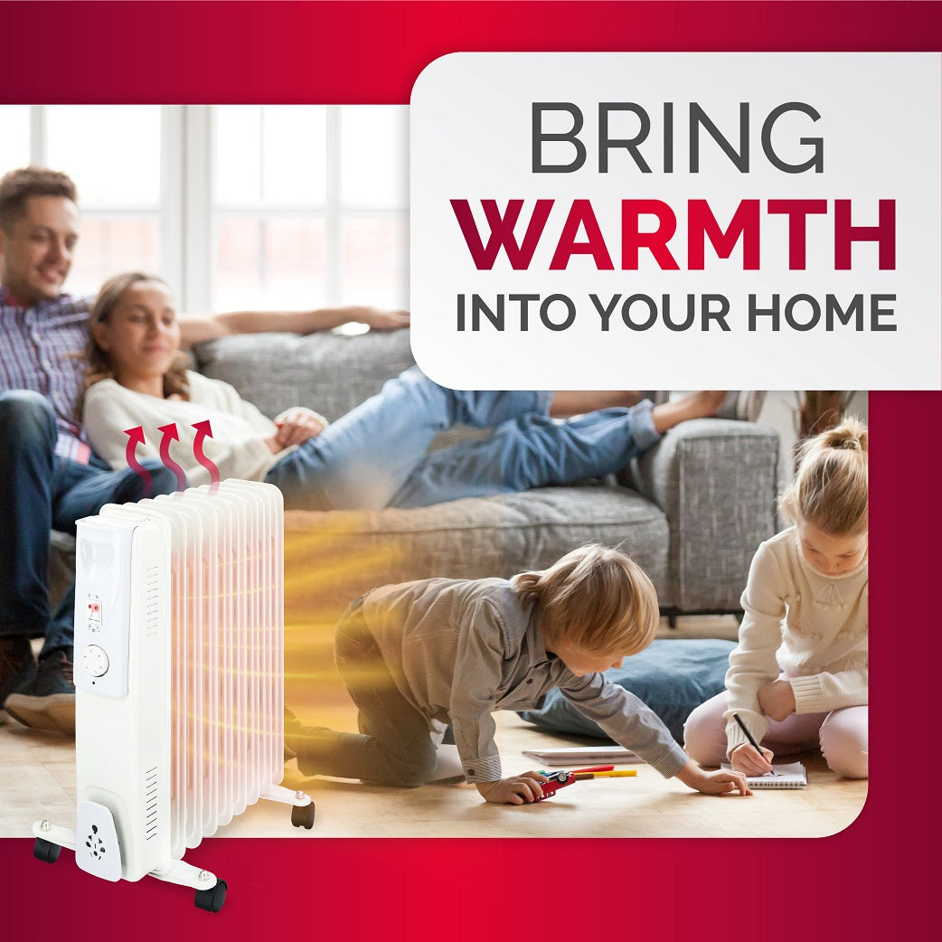 alpina Elektrische Olieradiator 2000W Wit - maximondo