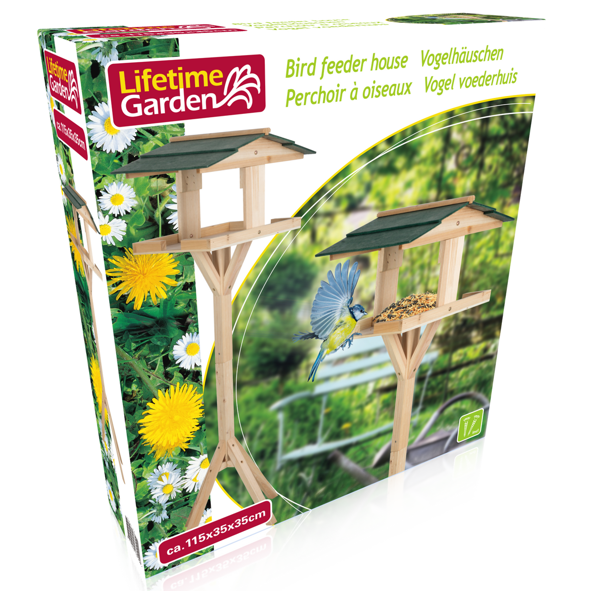 Lifetime Garden Vogelhuisje 115x35x35 CM - maximondo