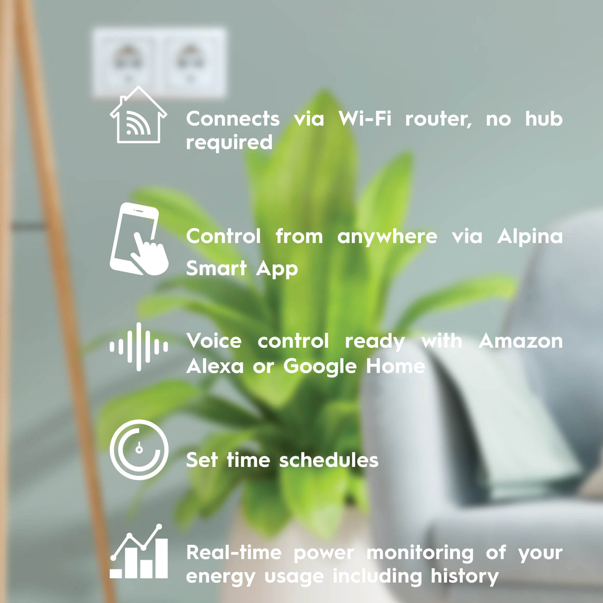 alpina Smart Plug 16A Wifi - maximondo