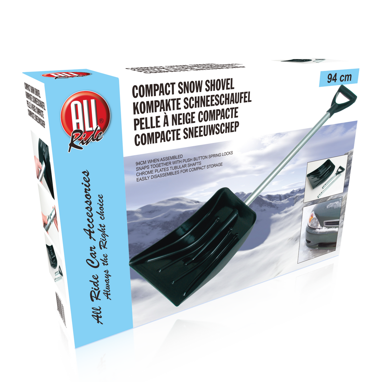 All Ride Sneeuwschep 94 cm Zwart - maximondo