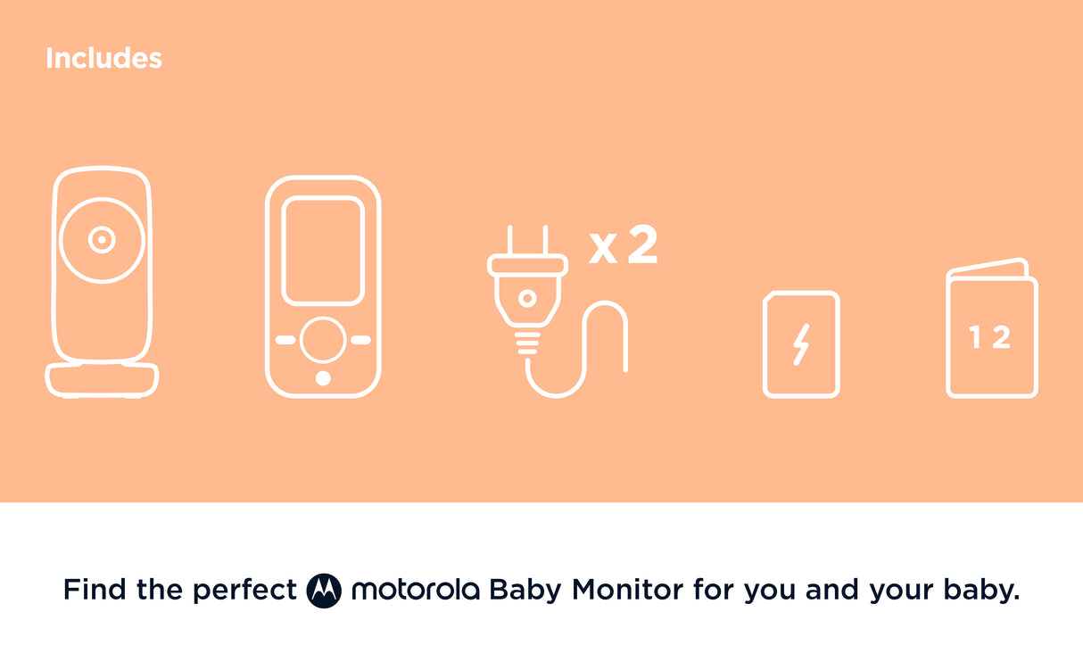 Baby monitor VM481 2" WHT - maximondo