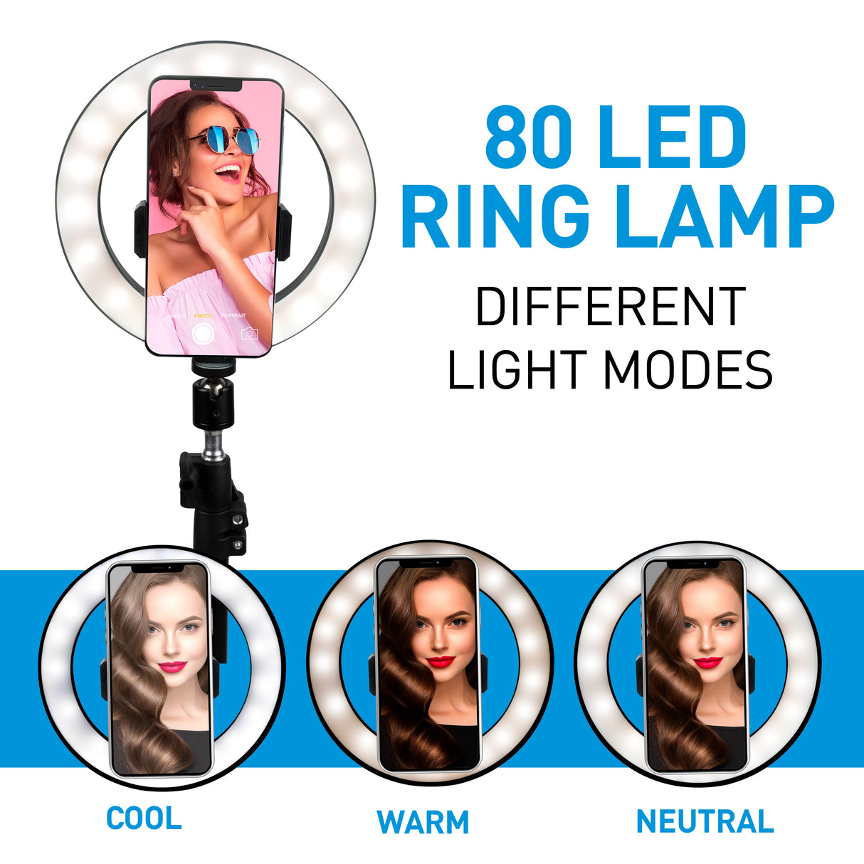 Grundig Selfie Ringlamp - 210 cm - maximondo