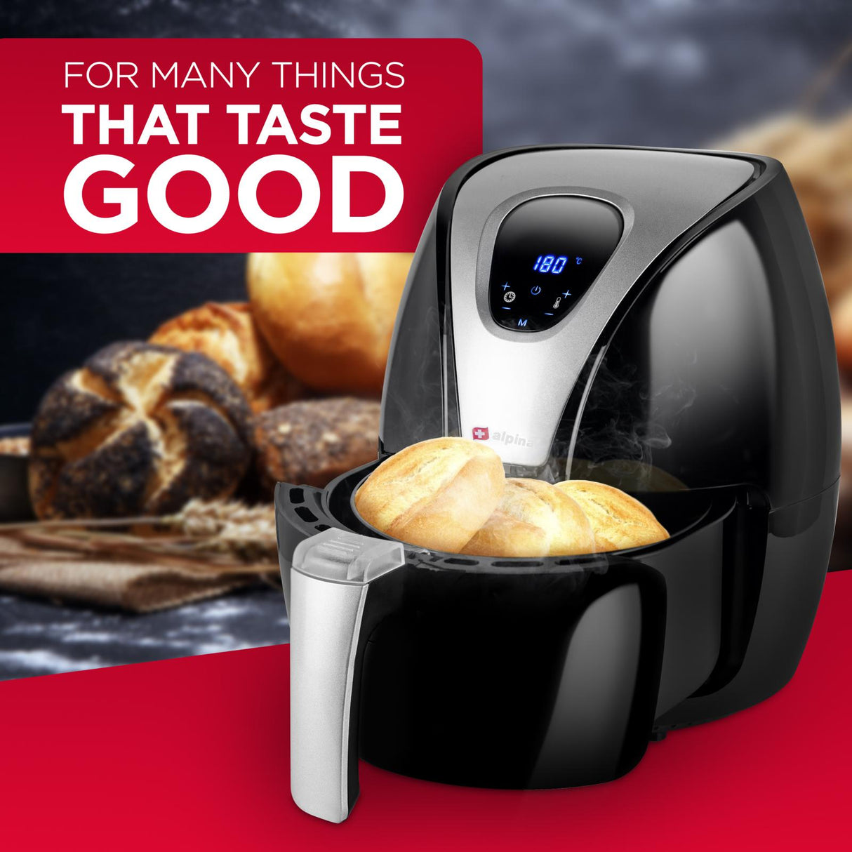 Airfryer 2,4 liter - maximondo