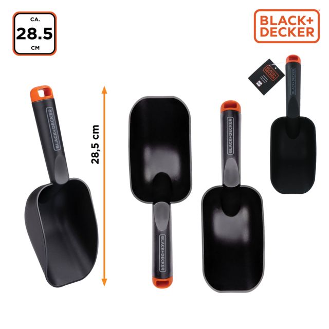 BLACK+DECKER Tuinschep Zwart