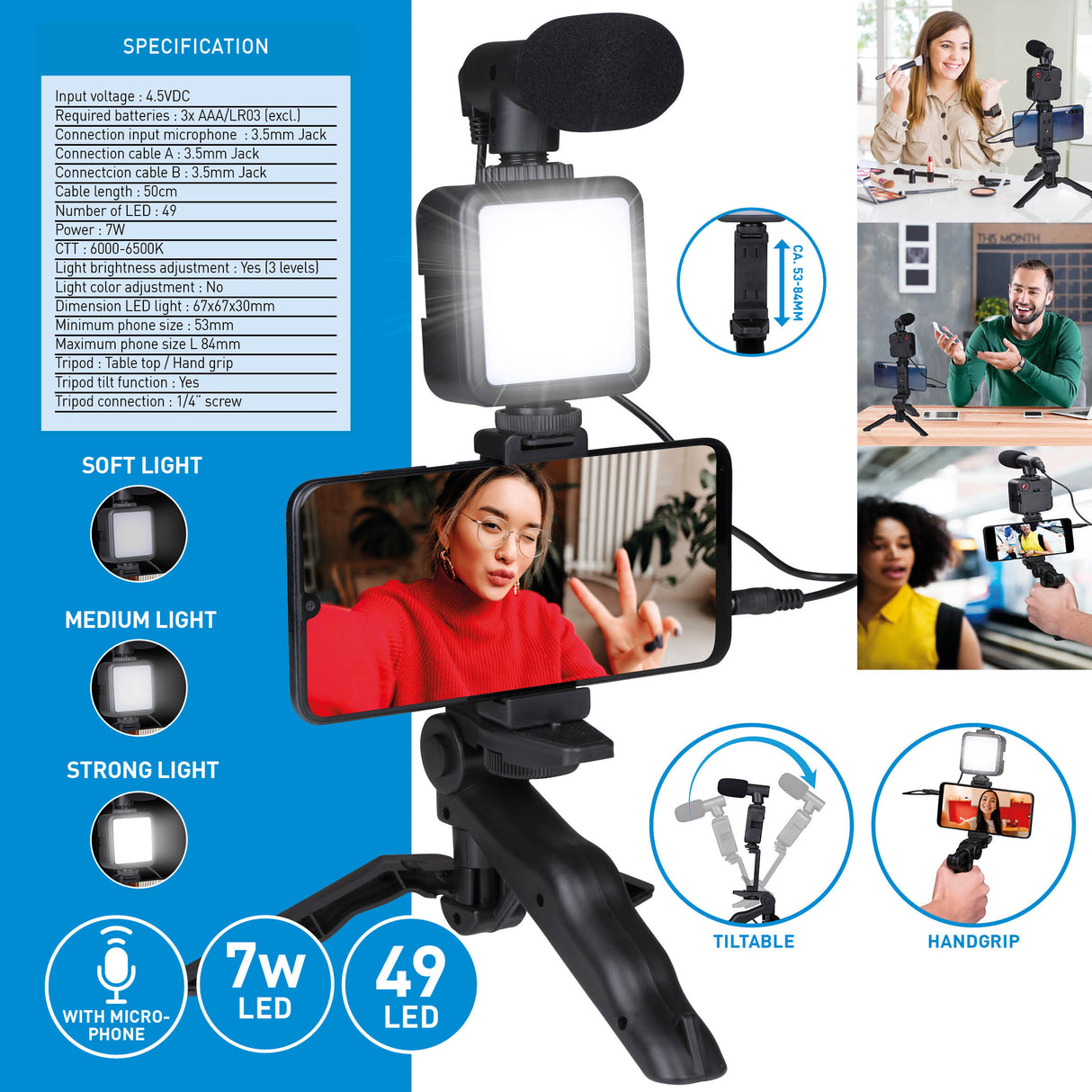 Grundig Telefoon Tripod - maximondo