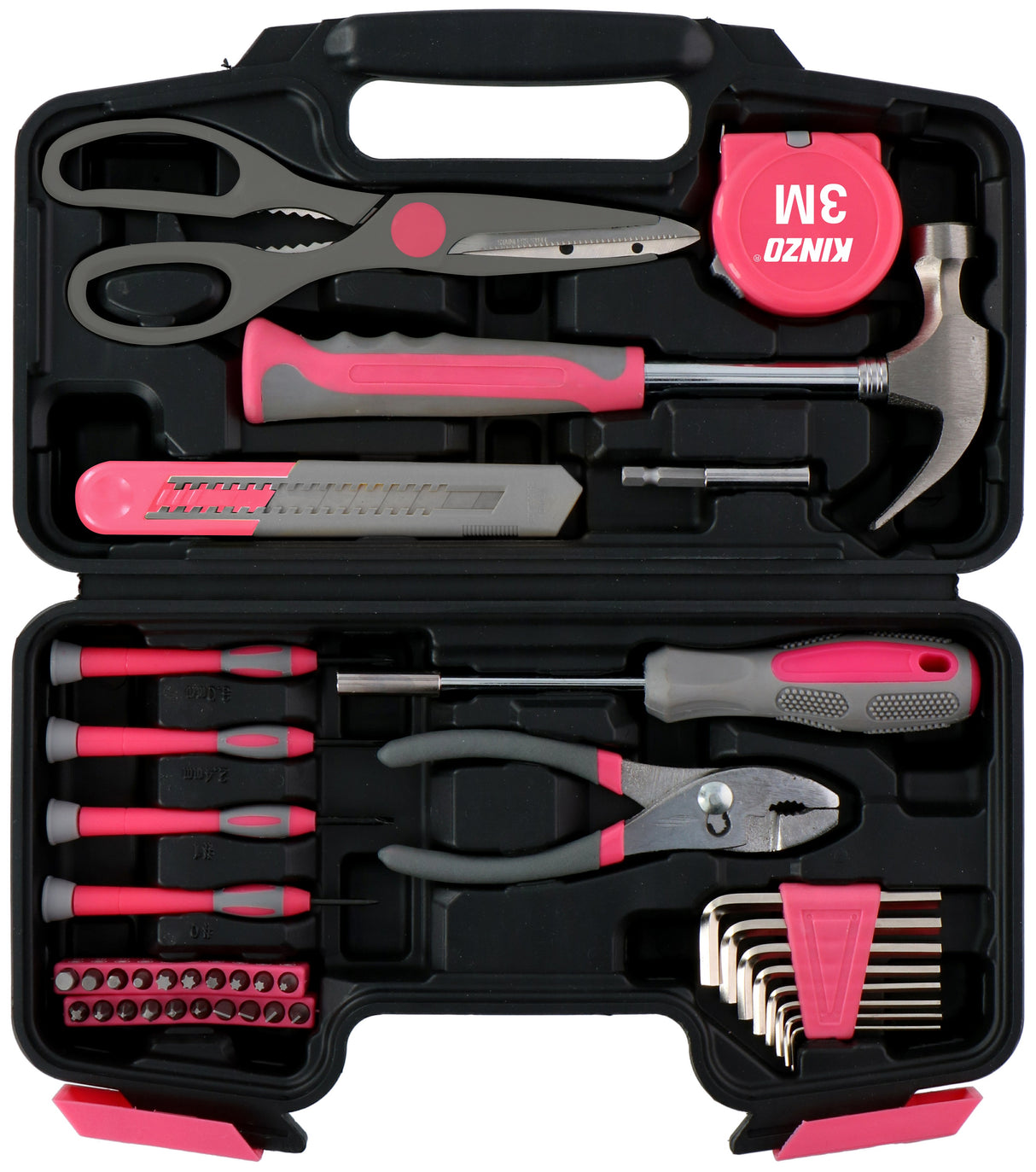 Kinzo Gereedschap 39 Stuks Pink - maximondo