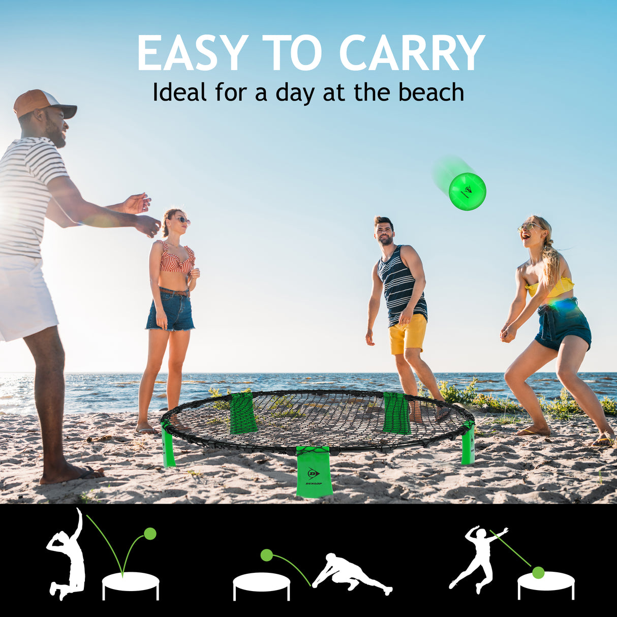 Dunlop Spyderball Set Incl. Reistas - maximondo