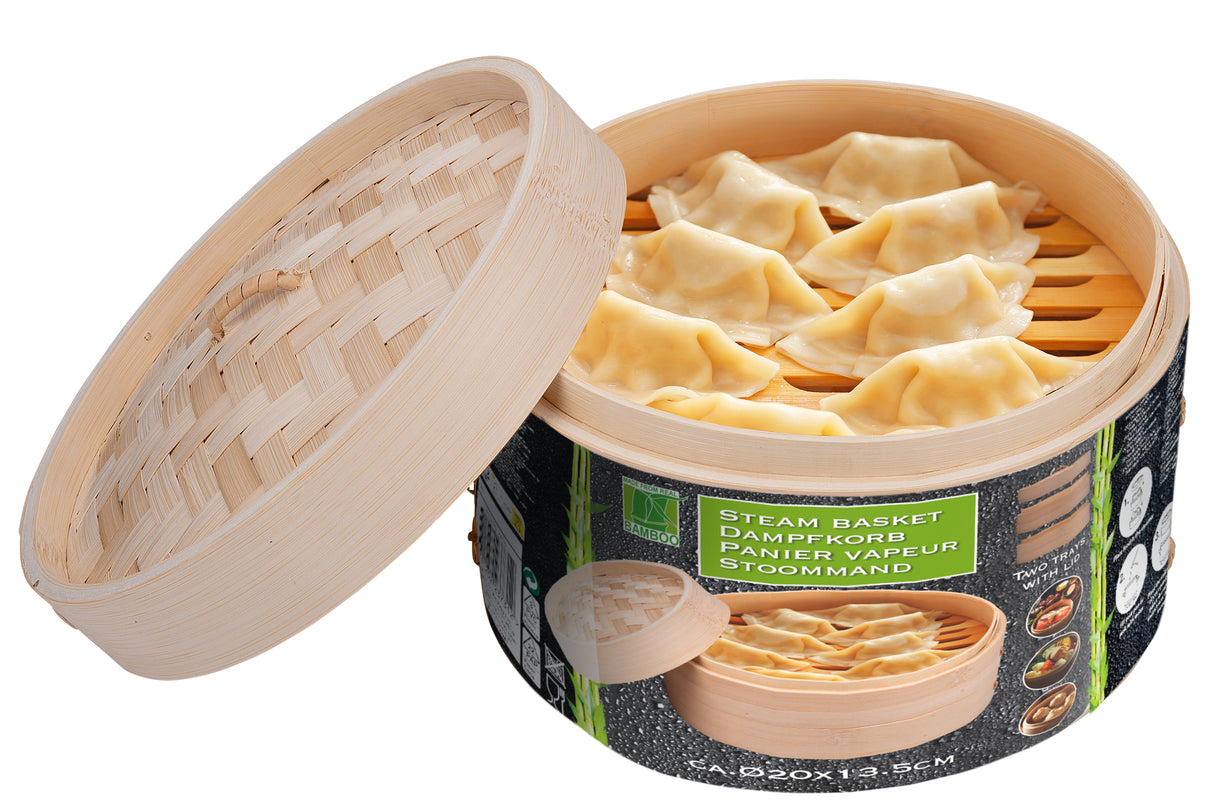 Bamboe stoommand, 20 cm - maximondo