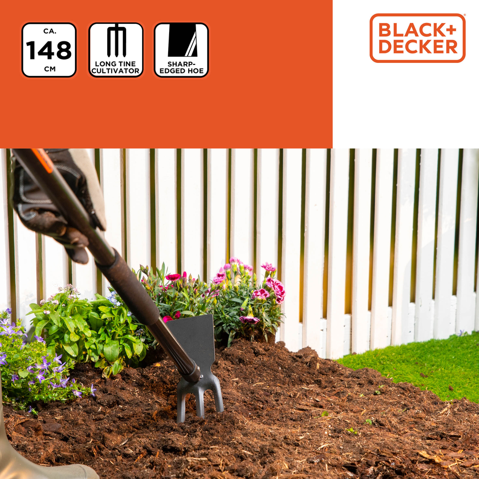 BLACK+DECKER Cultivator met Schoffel - maximondo