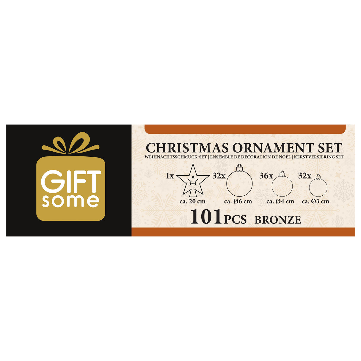Giftsome 101 Kerstballenset - maximondo