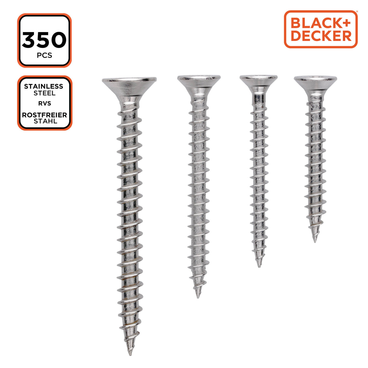 BLACK+DECKER Schroevenset 350 Stuks - maximondo