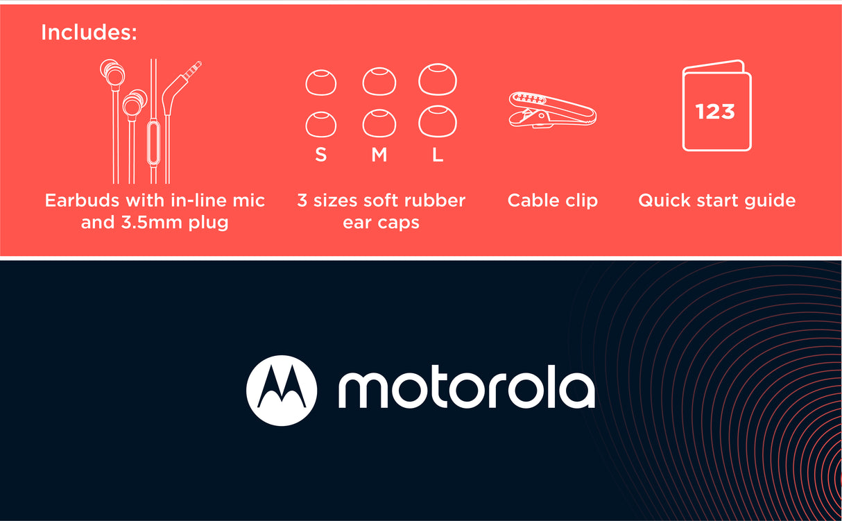 Motorola Sound Inear koptelefoon 3-S