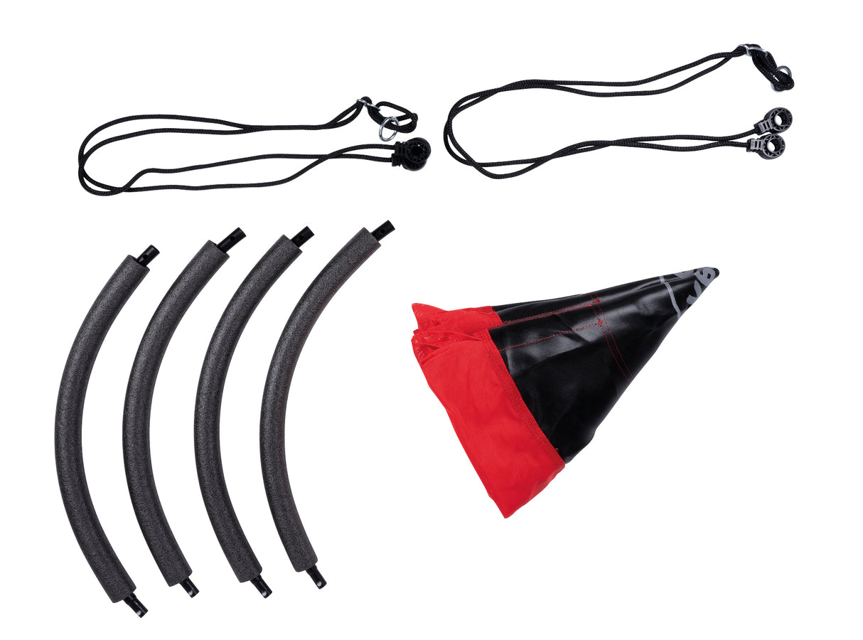 Nestschommel Ø110cm - Zwart/Rood - maximondo