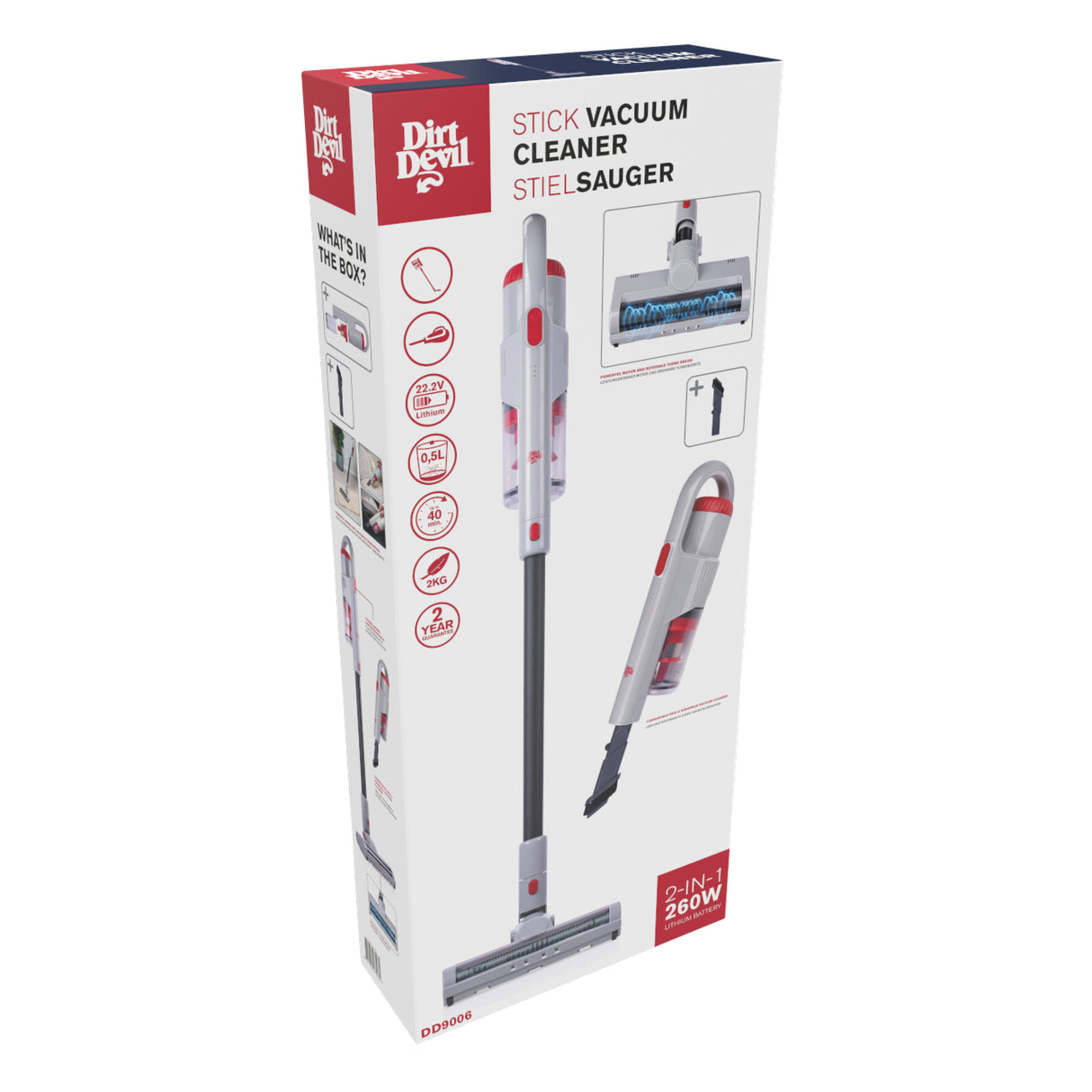 Dirt Devil 2-in-1 Steelstofzuiger en Kruimeldief DD9006 - maximondo