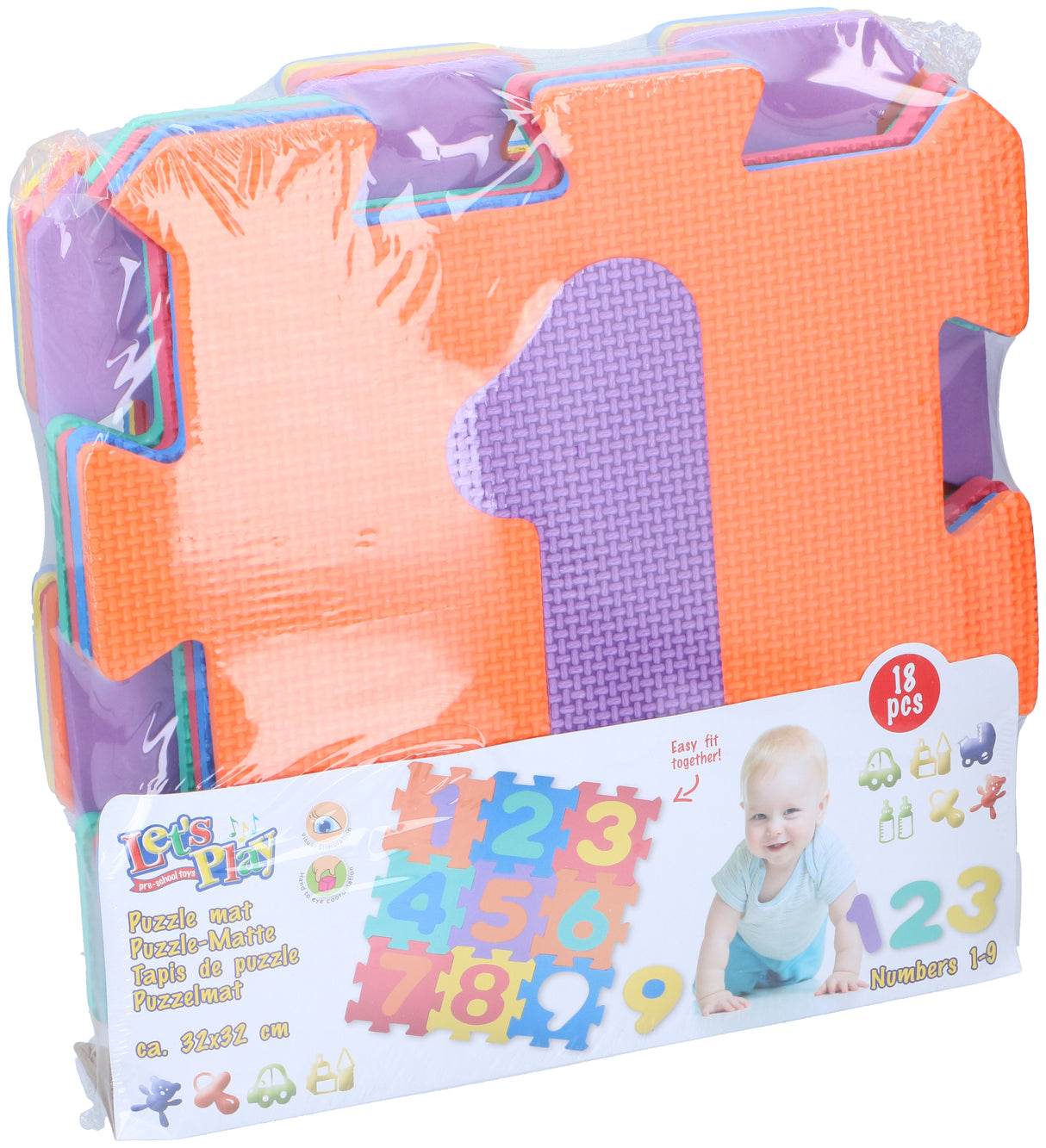 Let's Play Puzzelmat 18 Stukken - maximondo