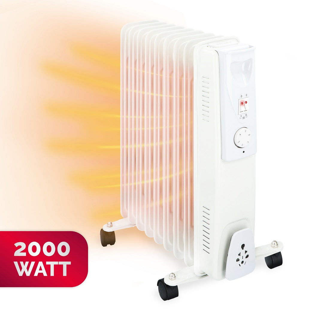 alpina Elektrische Olieradiator 2000W Wit - maximondo