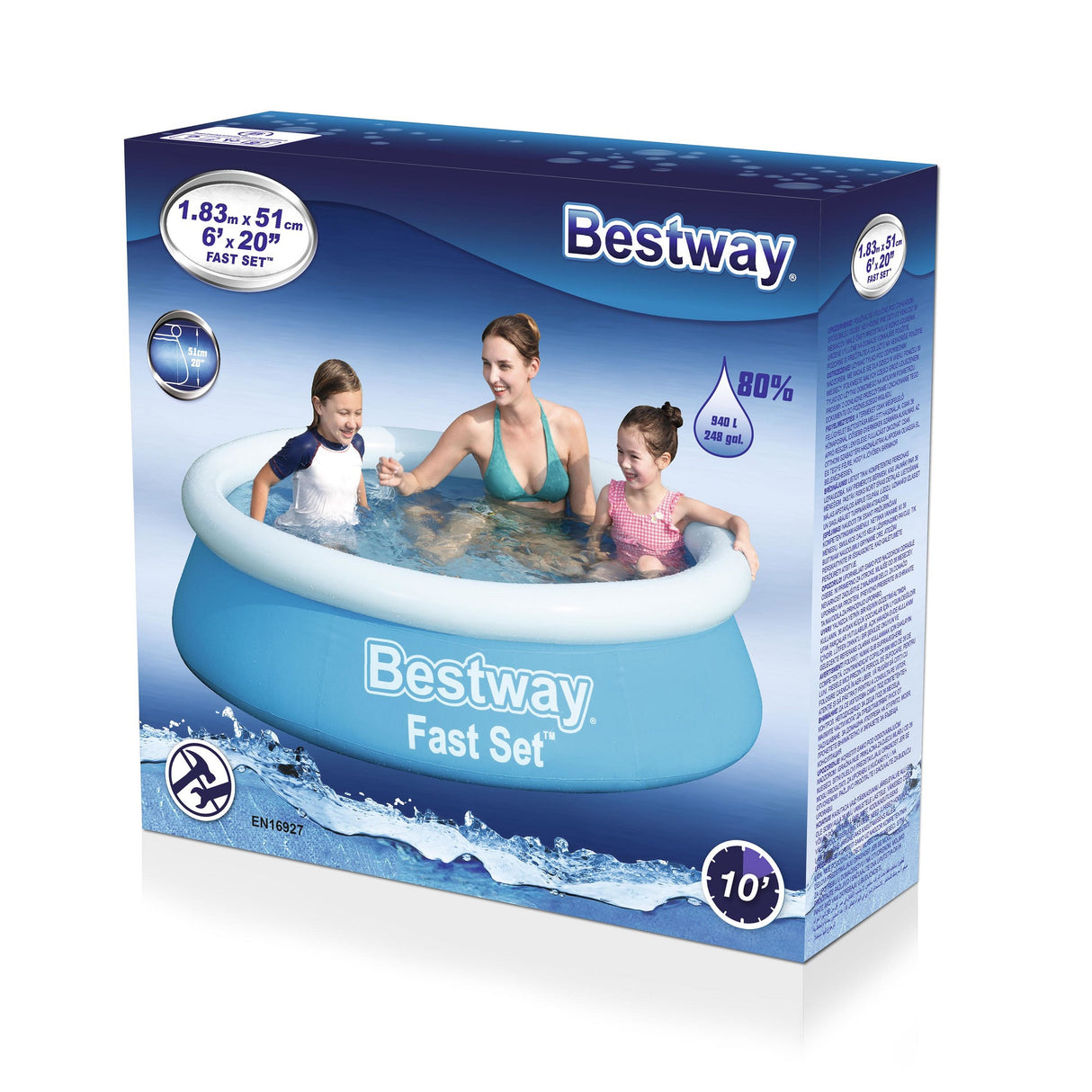 Bestway Kinderzwembad 183x51 CM - maximondo