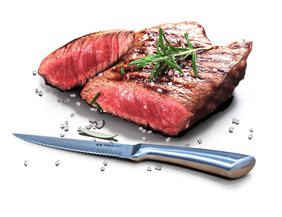 alpina Steakmes in Houten Kist - maximondo