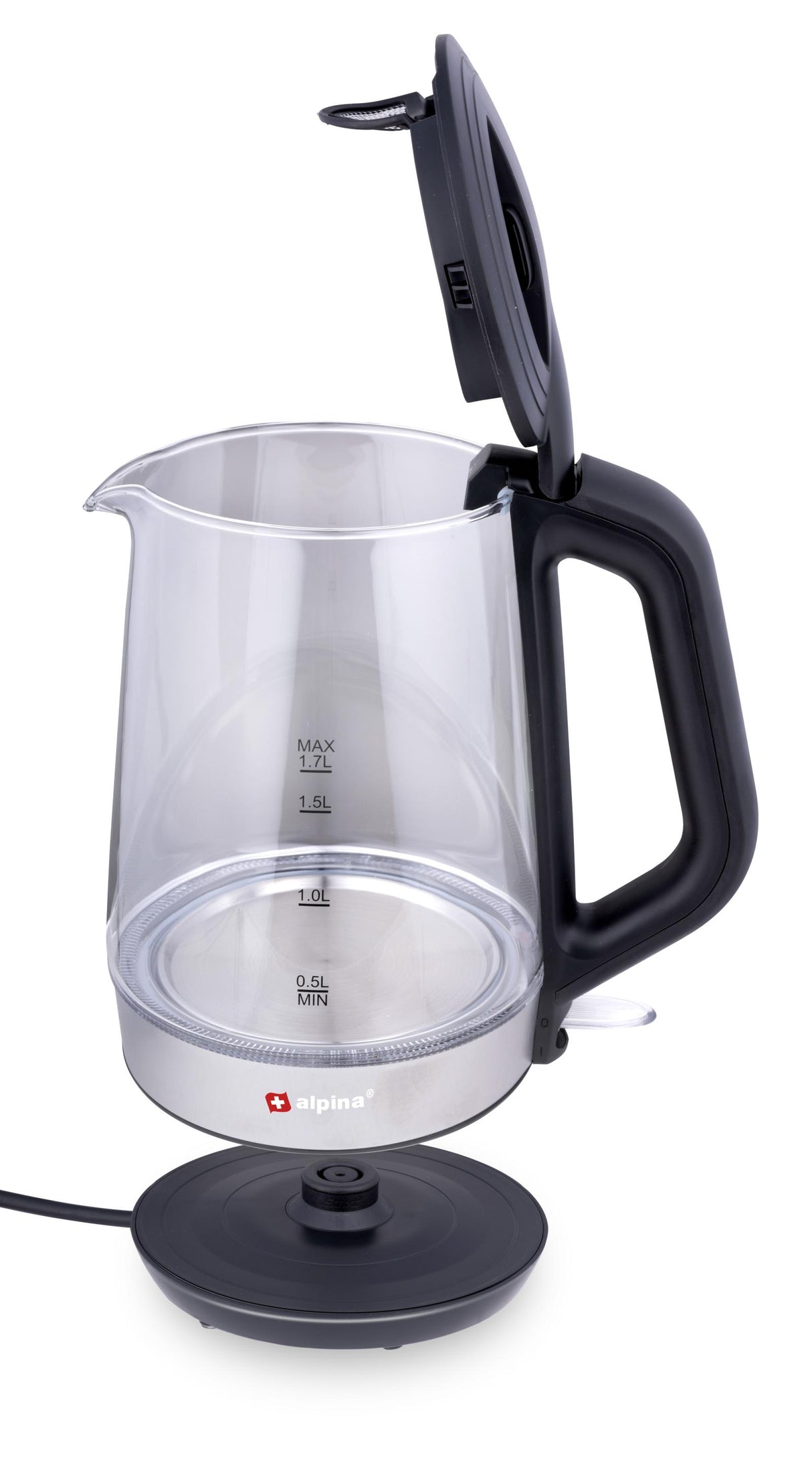 Waterkoker 1,7L Glas LED - maximondo