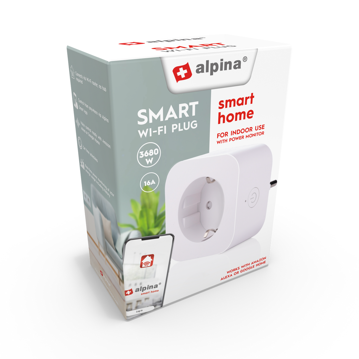 alpina Smart Plug 16A Wifi - maximondo
