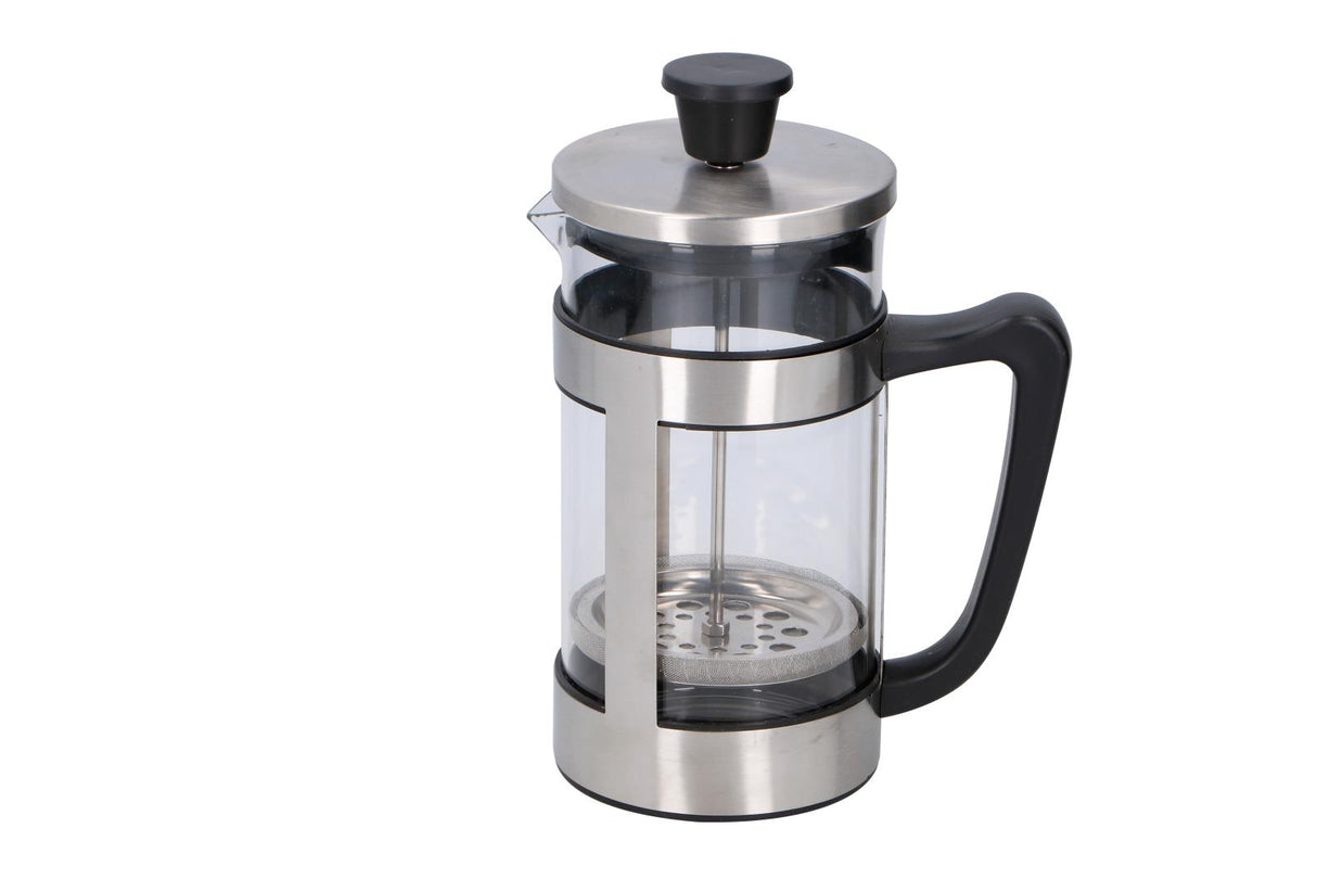 Cafetière - 1l - 8 koffie - RVS/ glas/ kunststof - maximondo