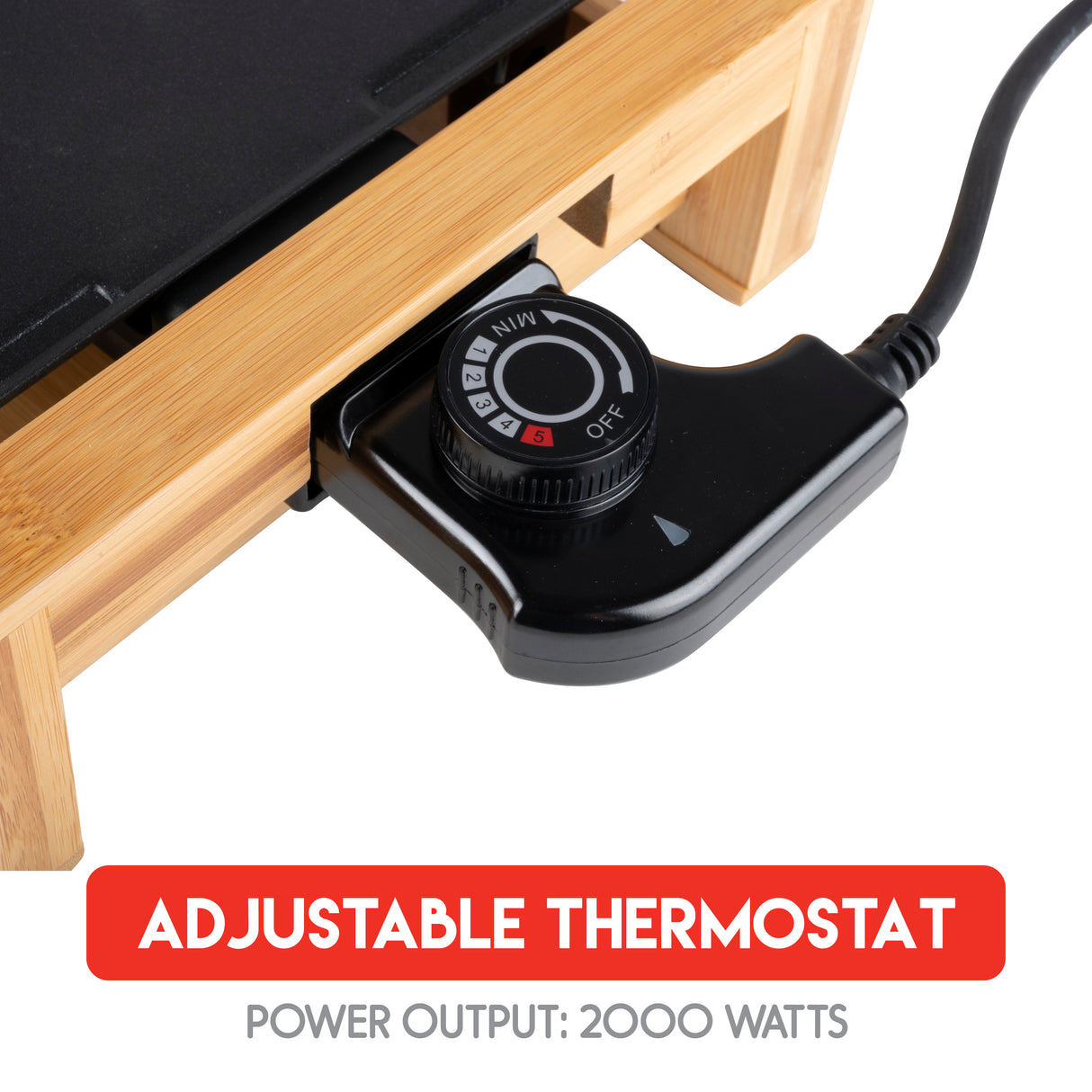 alpina Teppanyaki Bakplaat 2000W, 43 x 22.5 CM - maximondo