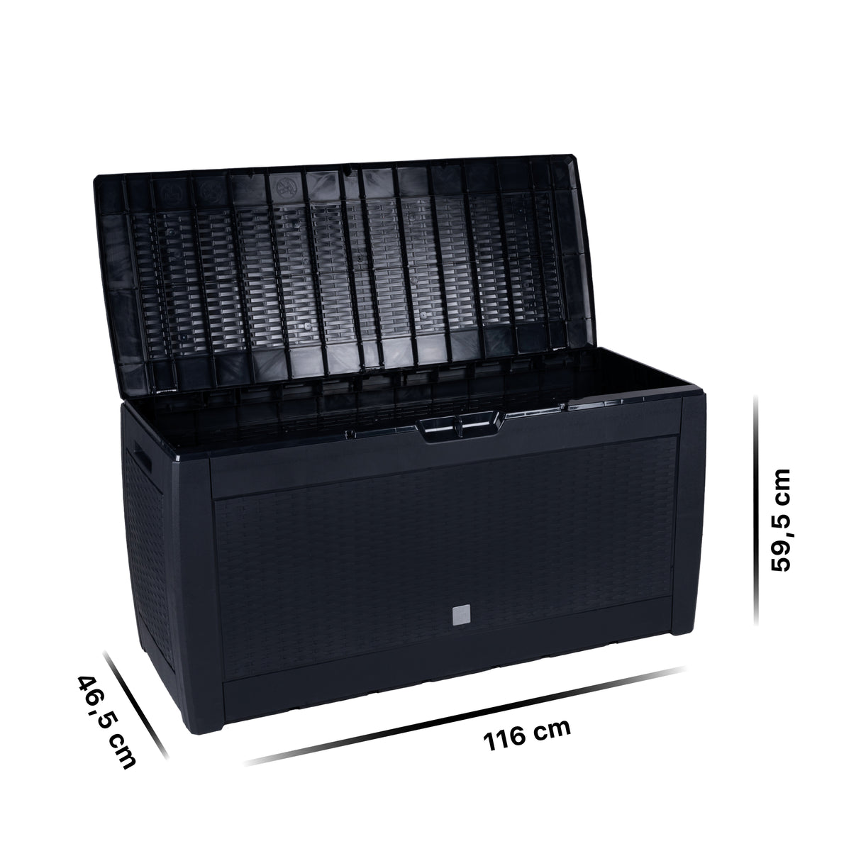 Tuinkussenbox 310L Zwart - maximondo